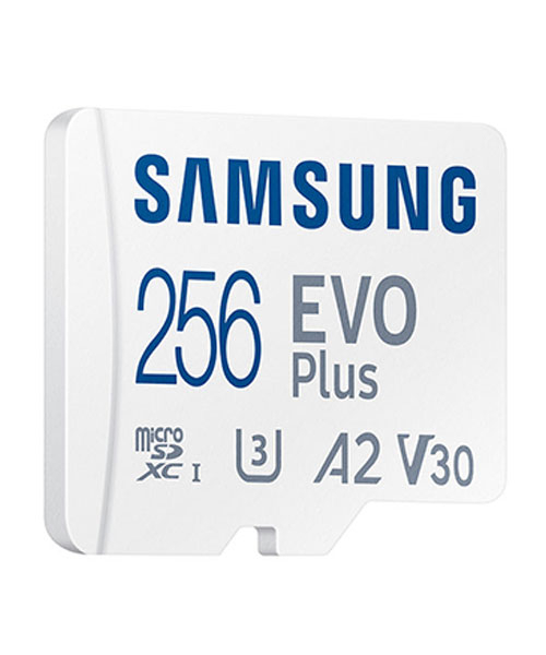 SAMSUNG EVO Plus 256GB microSDXC UHS-I U3 130MB/s Full HD & 4K UHD inkl. Adapter