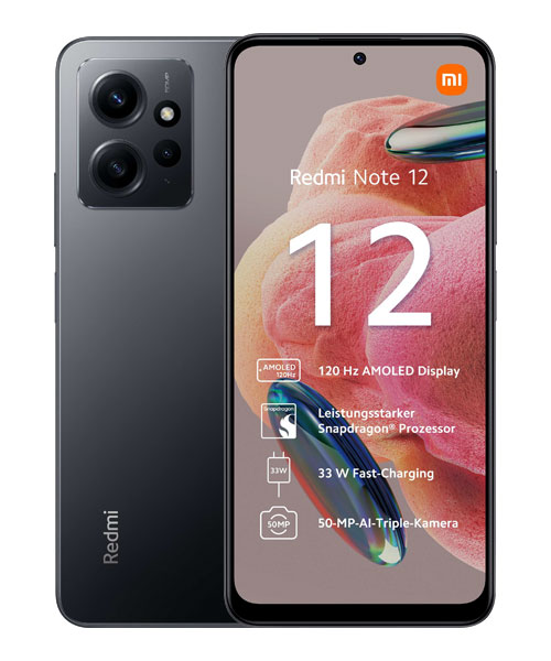 Xiaomi Redmi Note 12 128GB Onyx Gray