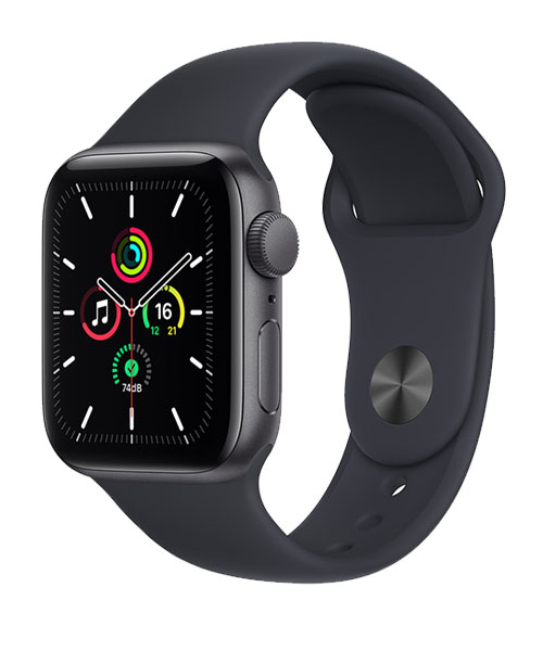 Apple Watch SE V2 44mm Schwarz/Armband Schwarz